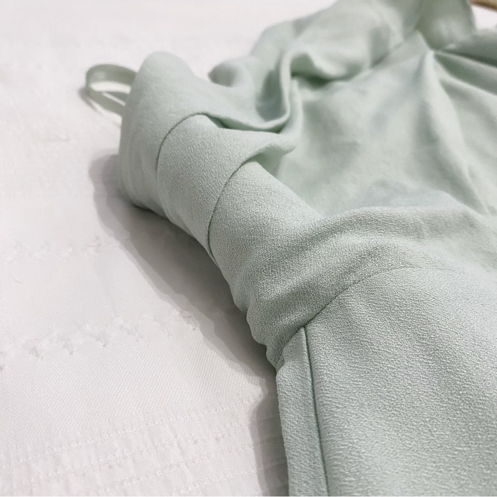 REISS RIANA PASTEL MINT ONE SHOULDER FORMAL COCKTAIL SHEATH DRESS - 0 - Picture 11 of 13